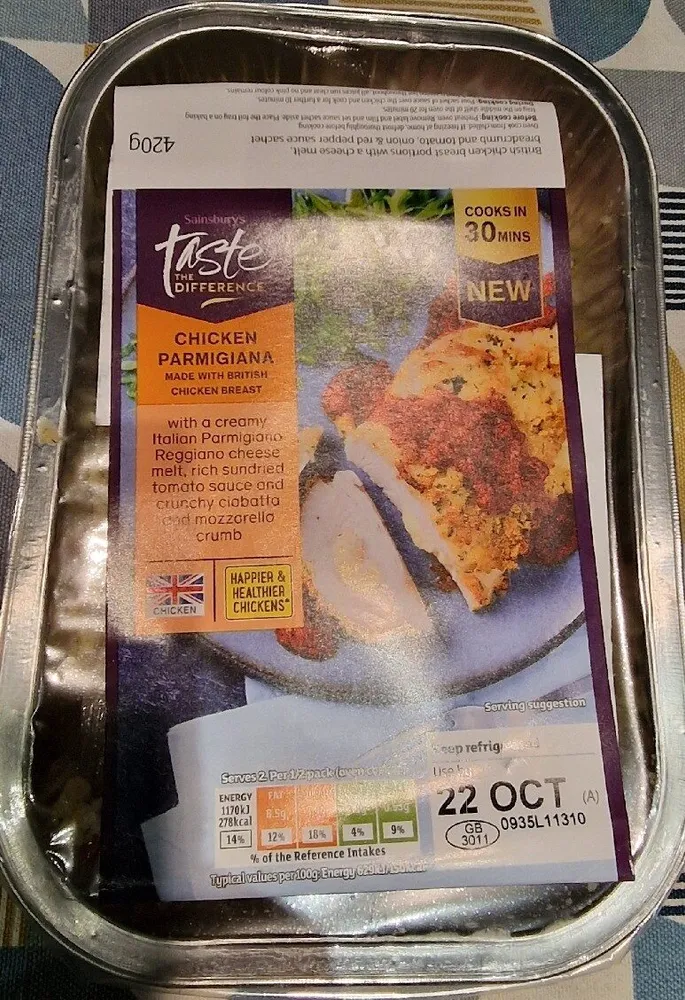 Taste The Difference Chicken Parmigiana