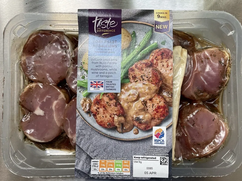 Pork Fillet Medallions With. Ready Mushroom Sauce