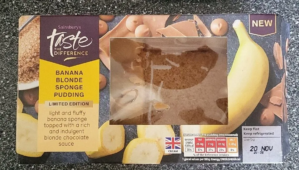 Banana Blonde Sponge Pudding