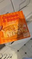 Chicken and bacon puff pastry pie