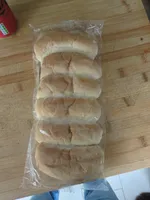 6 White Hot Dog Rolls