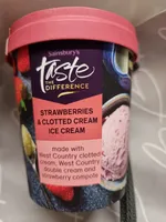 strawberry's and clotted cream ice cream
