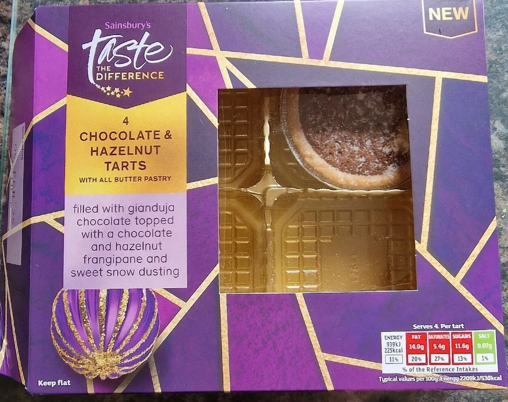 Chocolate & Hazelnut Tart