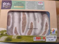 Fresh garden herb pork sausages