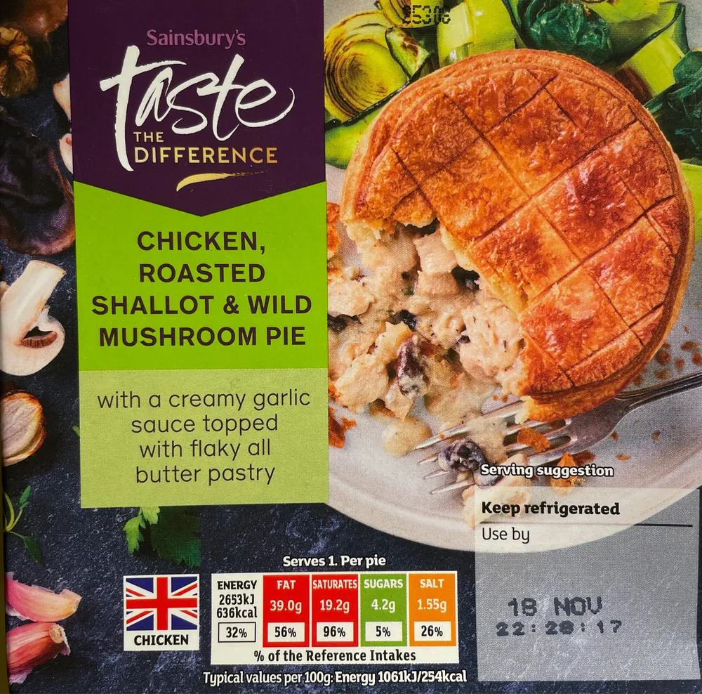 Chicken, Roasted Shallot & Wild Mushroom Pie