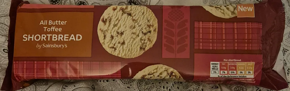 All butter toffee shortbread