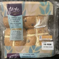 Coffee And Chocolate Chip Hot Cross Buns