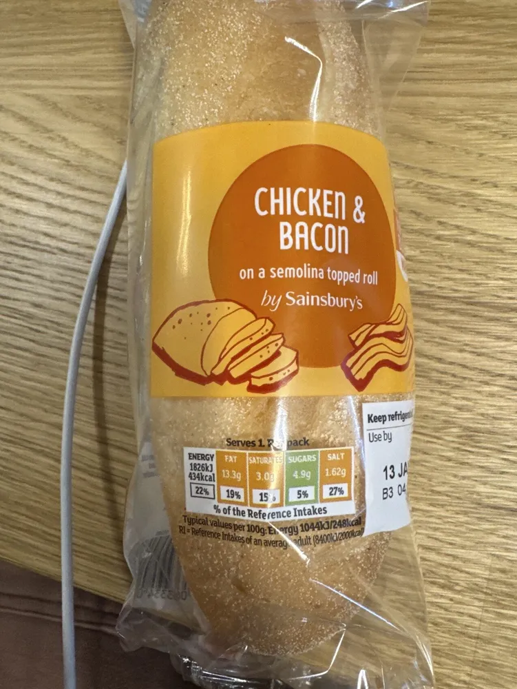 Chicken & Bacon Roll