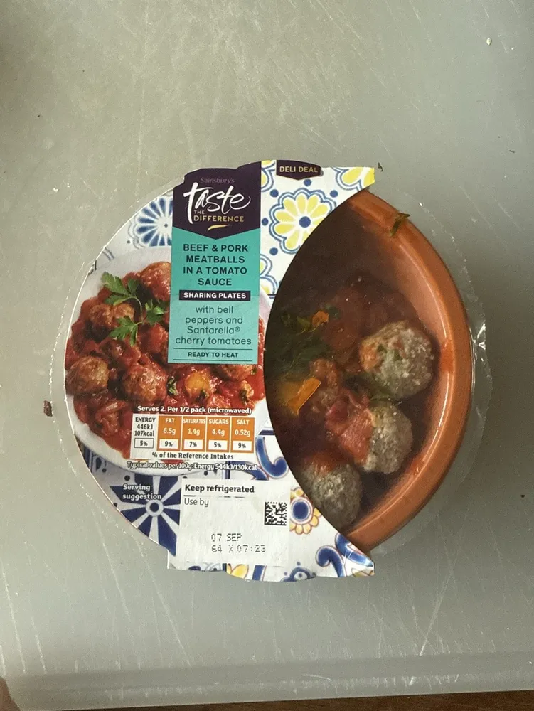 Beef And Pork Meatballs In Tomato Sauce