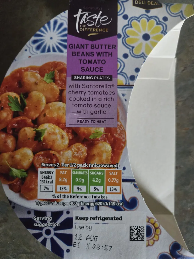 Giant Butter Beans With Tomato Sauce