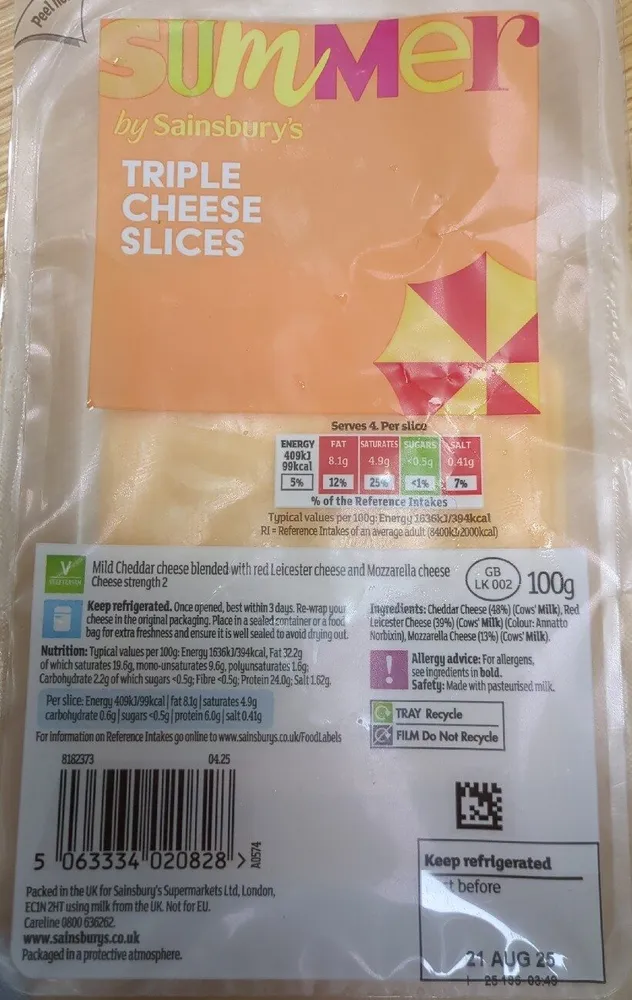 Triple Cheese Slices