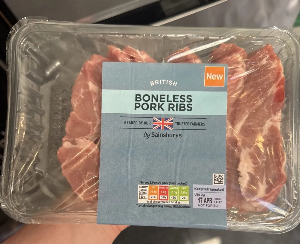 Boneless pork ribs