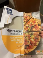 Stonebaked Thin & Crispy Margherita With Basil Pesto Pizza