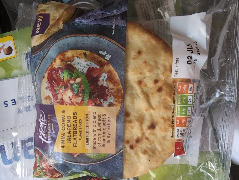 Mini Corn And Jalapeno Flatbread
