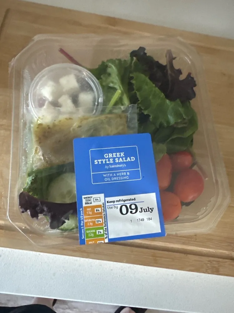 GREEK STYLE SALAD by Sainsbury's WITH A HERB & OIL