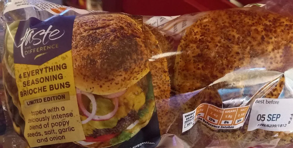 Everything Seasoning Brioche Bun
