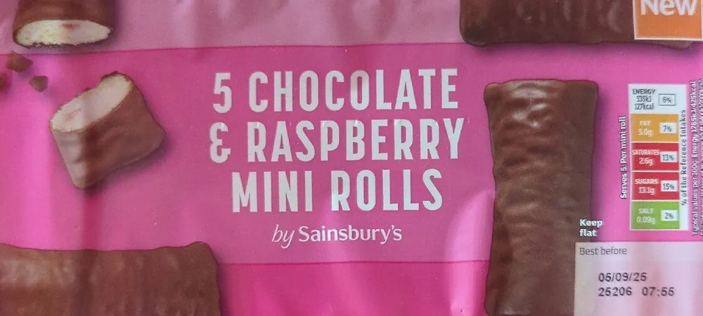 Chocolate & Raspberry Mini Rolls