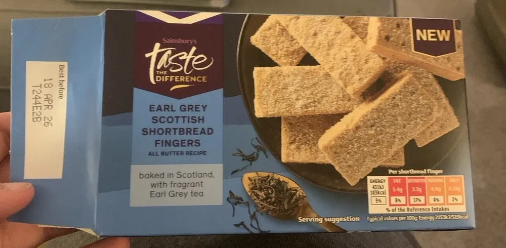 Earl Grey Scottish Shortbread Fingers