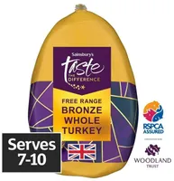 Sainsbury's British Free Range Bronze Turkey, Taste the Difference