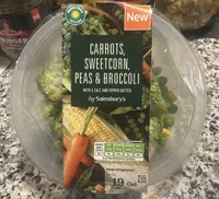 Carrots, Sweetcorn, Peas And Broccoli