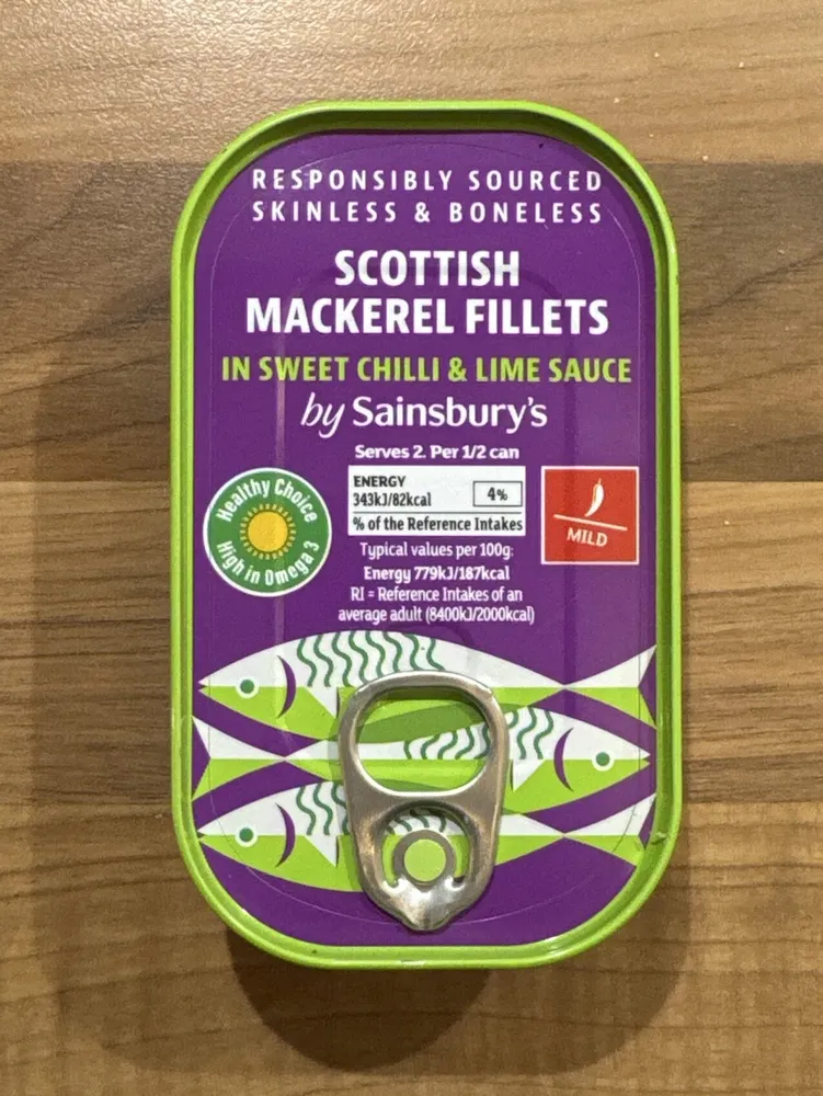 Scottish Mackerel Fillets In Sweet Chilli & Lime Sauce