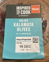Halved Kalamara Olives