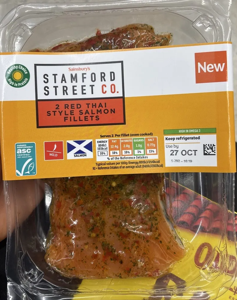 Stamford Street Red Thai Style Salmon Fillets