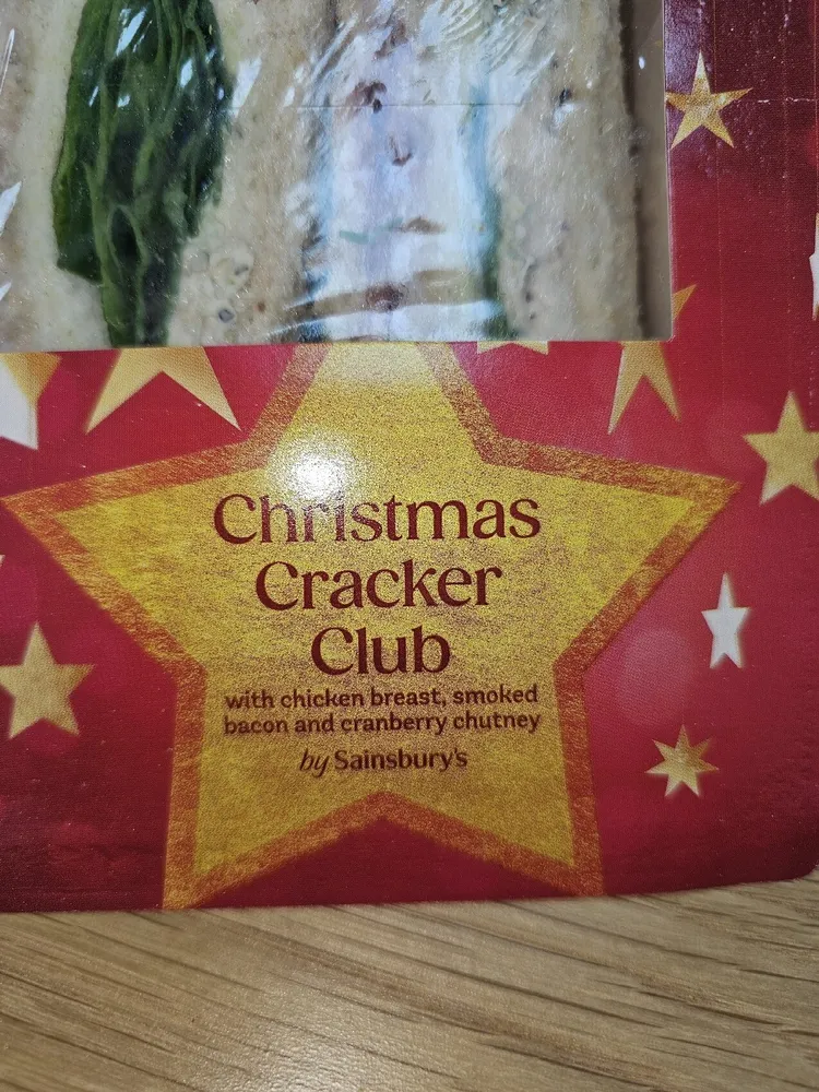 Christmas Cracker Club Sandwich