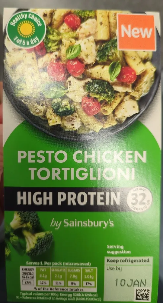 PESTO CHICKEN TORTIGLIONI