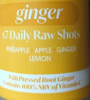Ginger x7 Daily Raw Shots