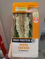High Protein Pesto Chicken Sandwich