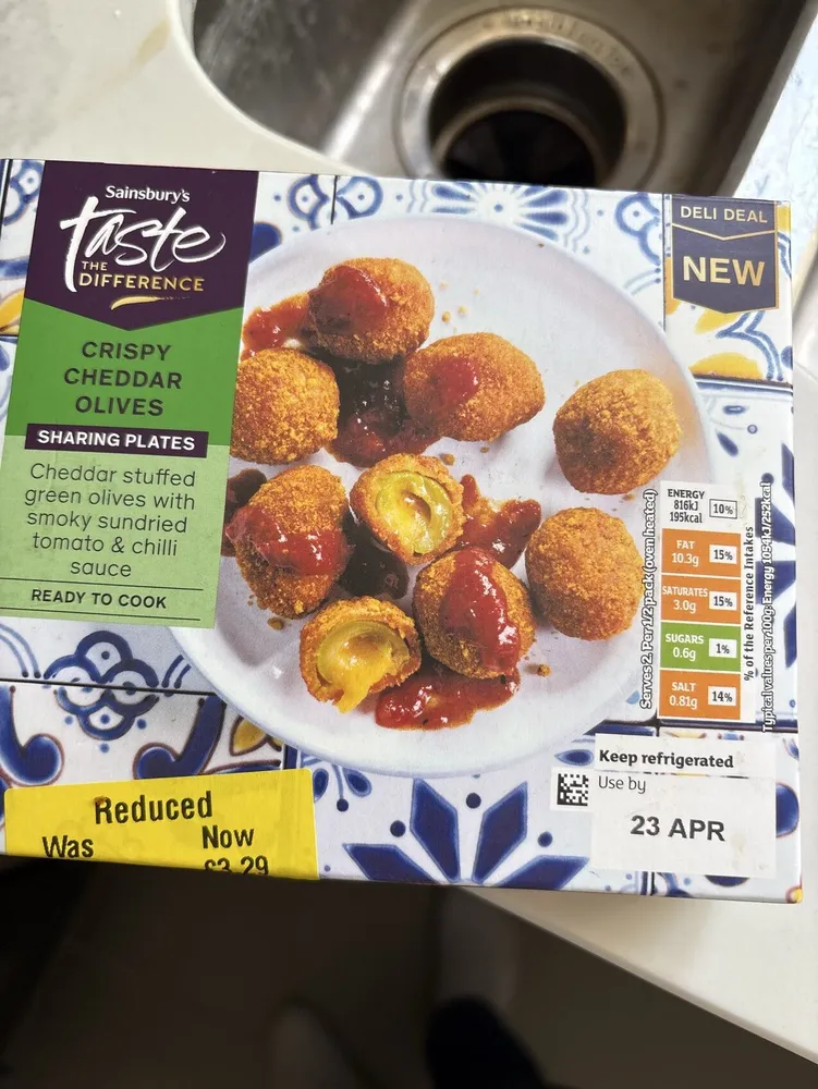 Crispy Cheddar Olives