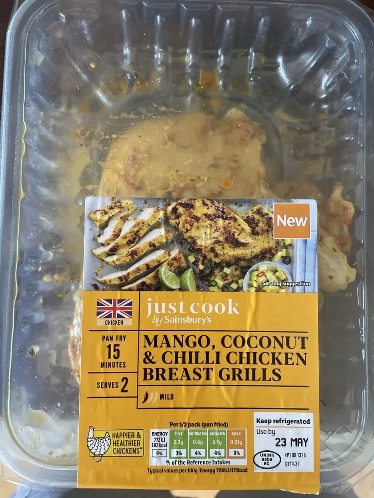 Mango, Coconut & Chilli Chicken Breast Grills