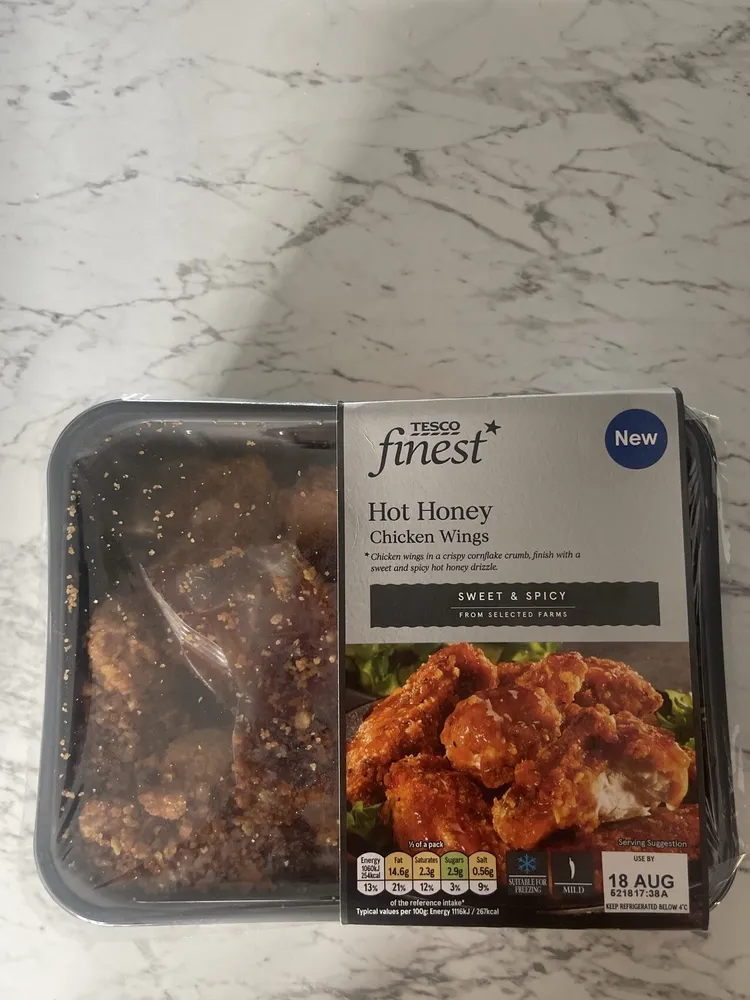 Hot honey chicken wings