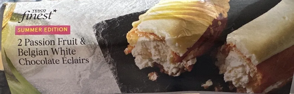 Passion Fruit & Belgian White Chocolate Eclairs