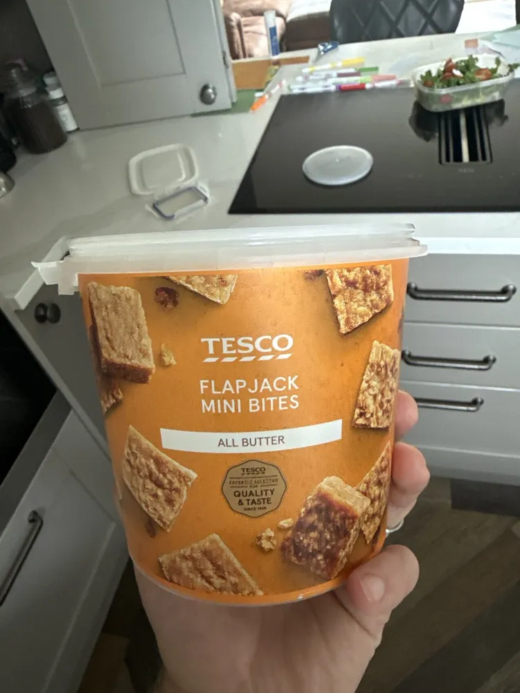 TESCO FLAPJACK MINI BITES ALL BUTTER TESCO EXPERTL