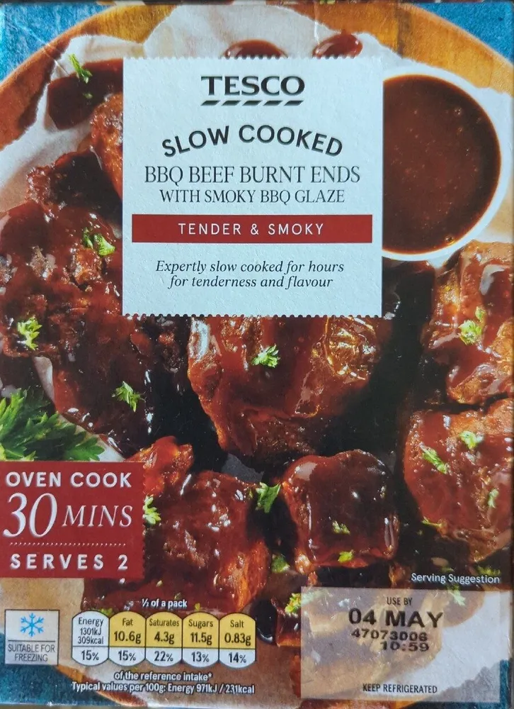 Slow Cooked BBQ Beef Burnt Ends With Smoky BBQ Glaze