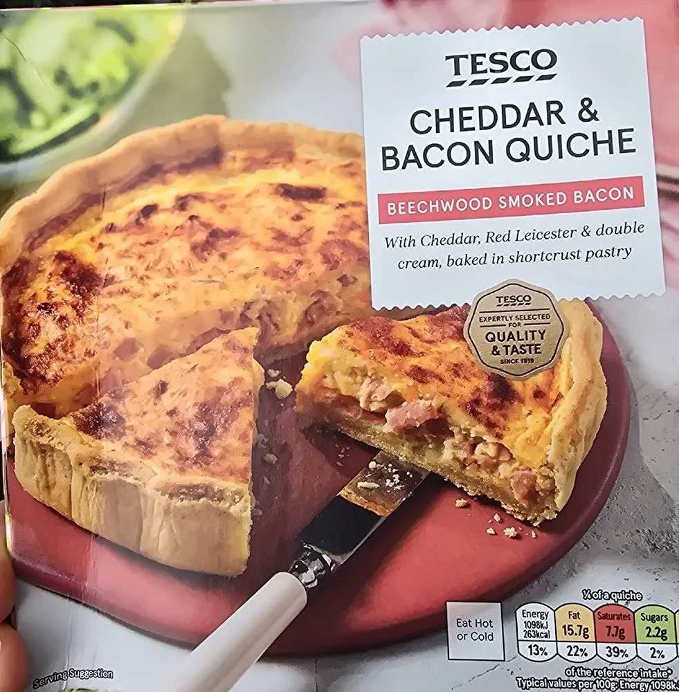 Cheddar And Bacon Quiche