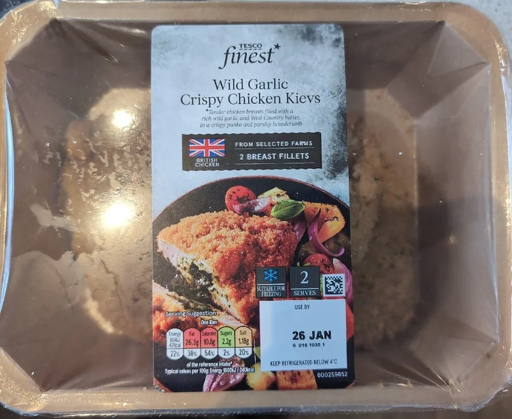 Wild Garlic Crispy Chicken Kievs