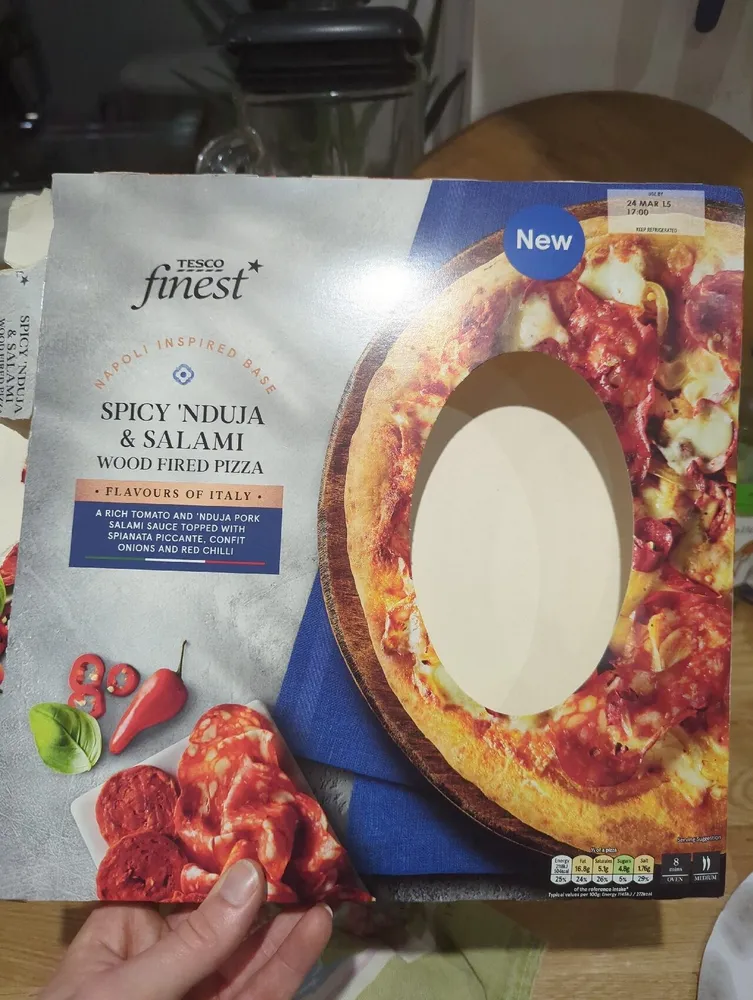Spicy ‘Ndyja and Salami Pizza