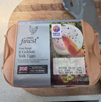 Free Range 6 Golden Yolk Eggs