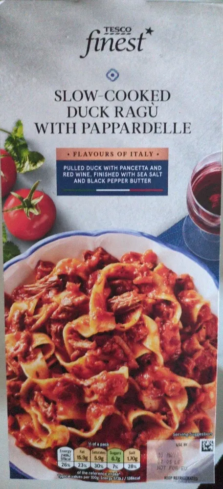 Slow-Cooked Duck Ragu With Pappardelle