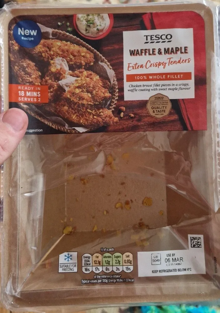 Waffle And Maple Extra Crispy Chicken Tenders