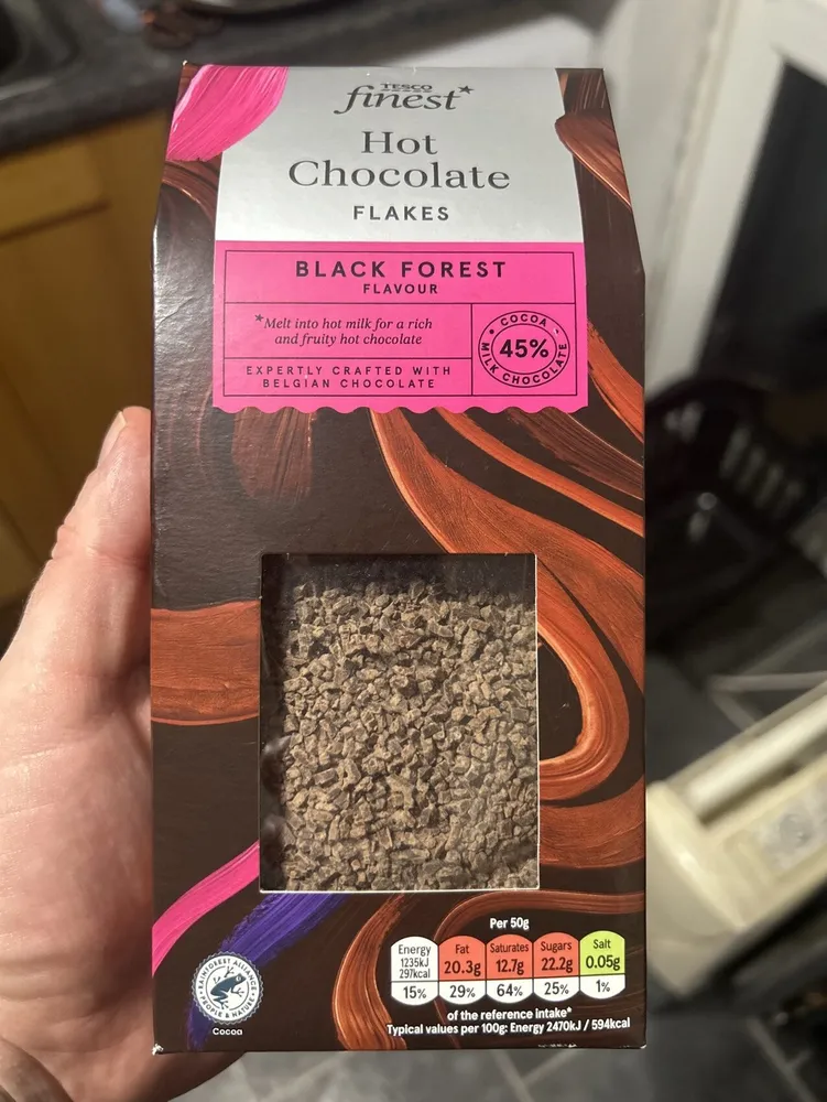 Black Forest Tesco Hot Chocolate Flakes