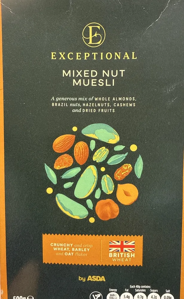 Exceptional Mixed Nut Muesli