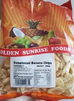 Sweetened banana chips