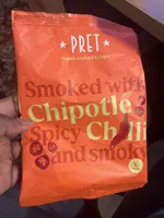Hand cooked potato crisps with smoked chipotle seasoning