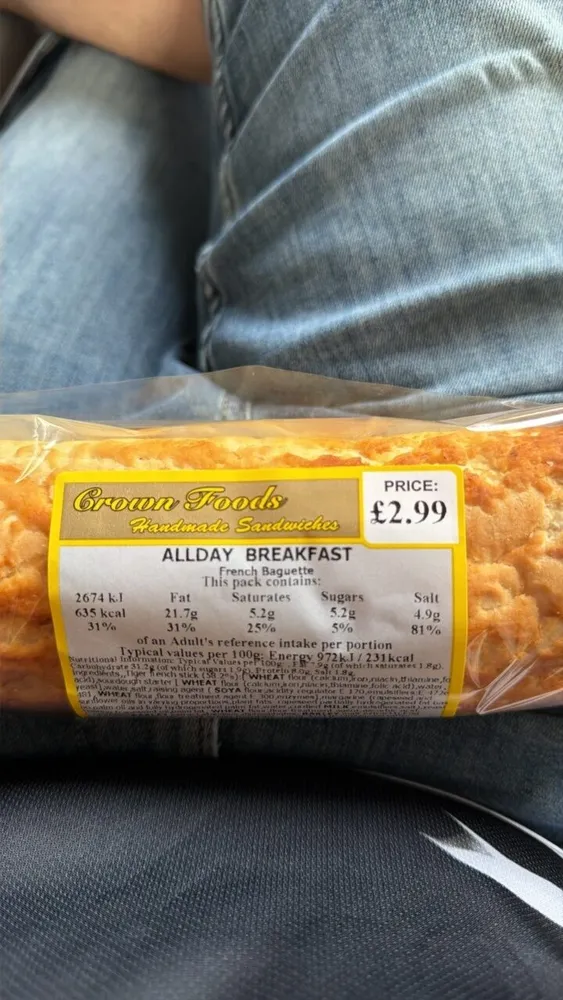 Crown Foods ALLDAY BREAKFAST French Baguette