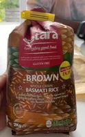 Brown whole grain basmati rice