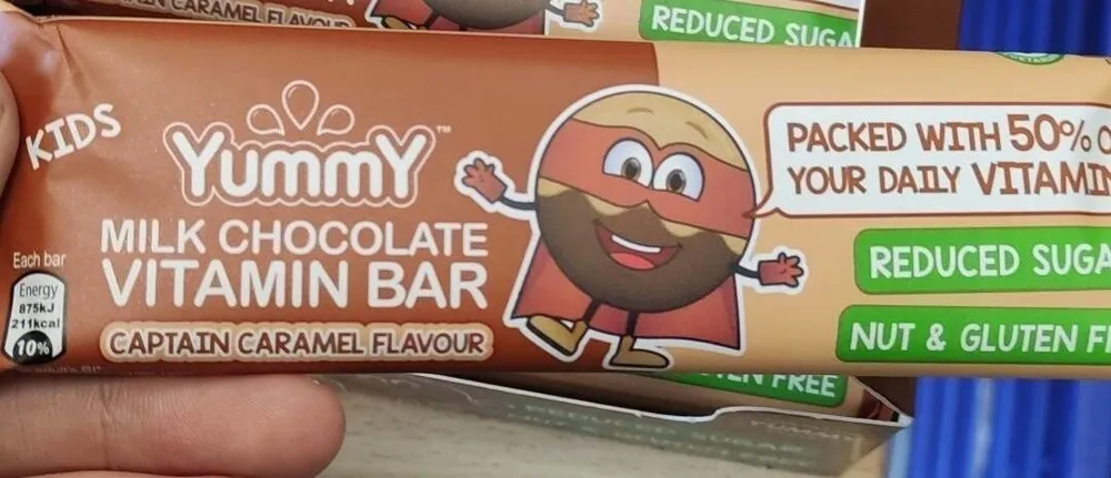 Milk chocolate vitamin bar - captain caramel